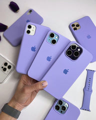 Light Purple iPhone Silicone Cover – Soft Touch, Anti-Slip & Stylish Protection for iPhone 16