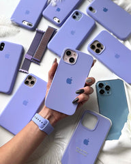 Light Purple iPhone Silicone Cover – Soft Touch, Anti-Slip & Stylish Protection for iPhone 16