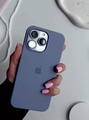 Ice Ocean Blue iPhone Silicone Cover – Soft Touch, Anti-Slip & Stylish Design for iPhone 15 Pro Max