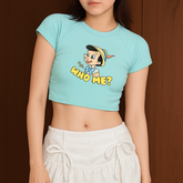 Who Me - Baby Shirt for Women Cute Stars Graphic Crop Top | SALE