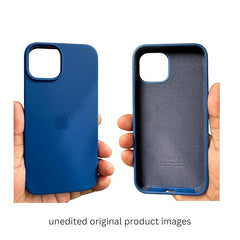 Abyss Blue iPhone Silicone Cover – Soft Touch, Anti-Slip & Stylish Protection for iPhone 17