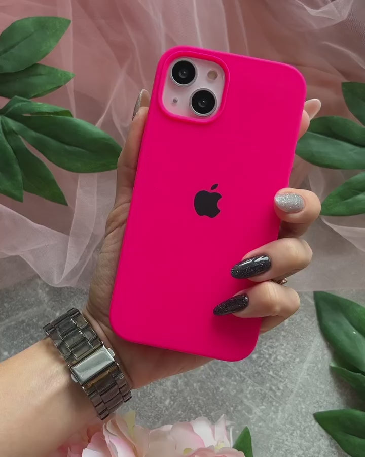Pink iPhone Silicone Cover – Soft Touch, Anti-Slip & Stylish Protection for iPhone 16