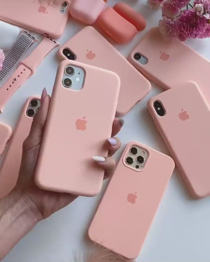 Soft Silicone iPhone Case (Grapefruit) – Sleek, Lightweight & Durable for iPhone 15