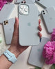 iPhone Silicone Case Blue Gray – Shockproof, MagSafe Compatible for iPhone 17 Pro