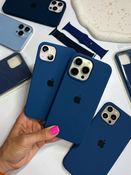 iPhone Silicone Case Cobalt Blue | Soft Matte Finish | Zyra Drip™