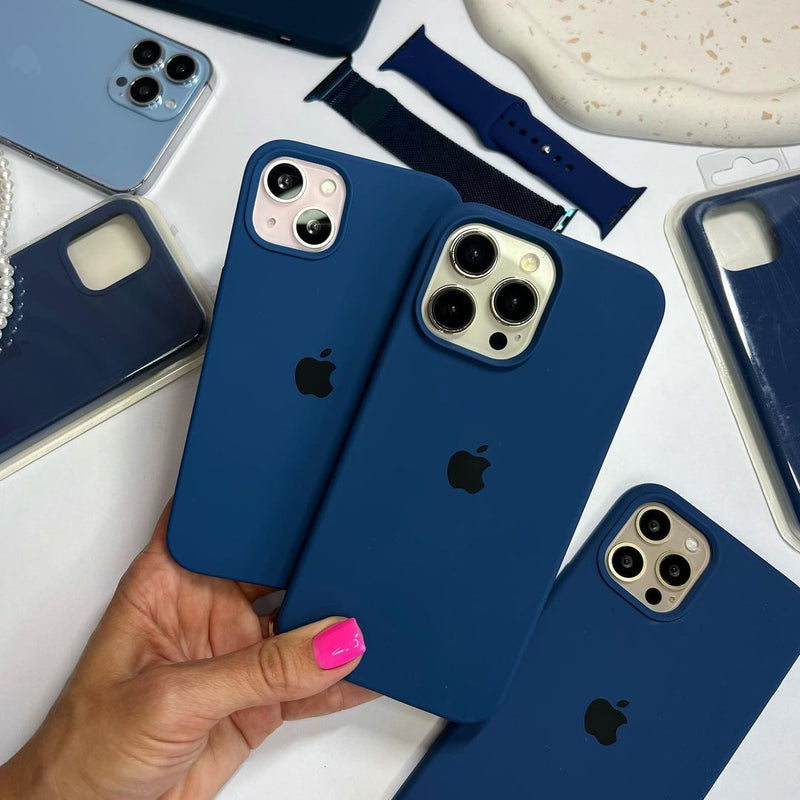iPhone Silicone Case Cobalt Blue | Soft Matte Finish | Zyra Drip™
