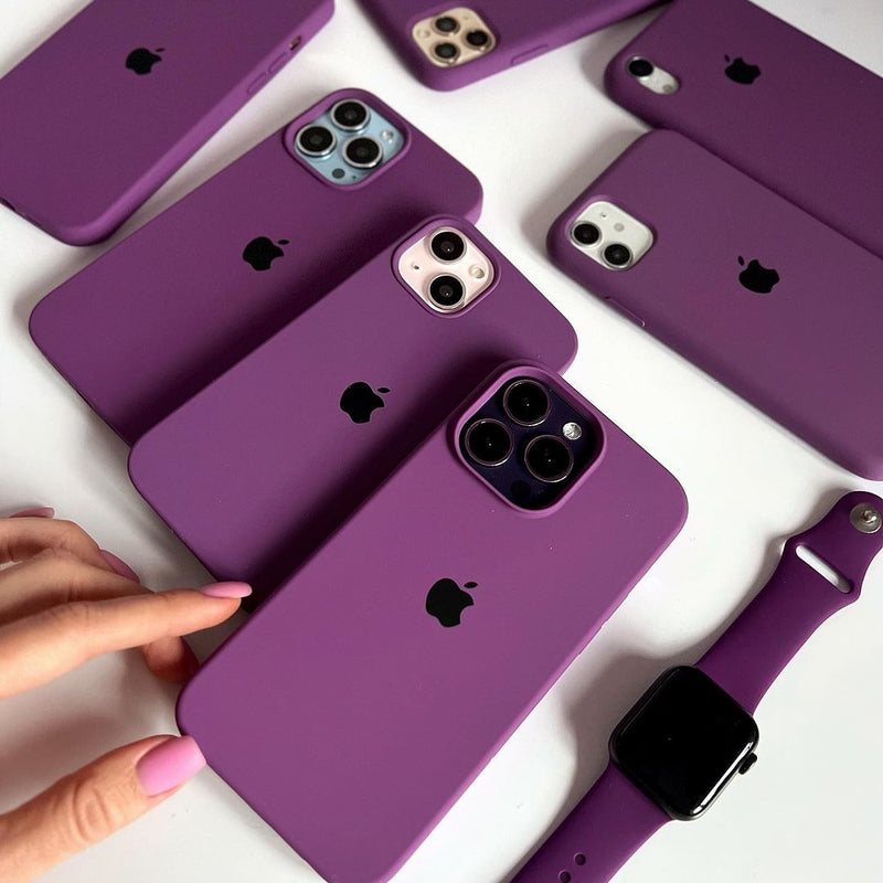 Purple iPhone Silicone Case – Premium Soft Touch Cover by Neas Original