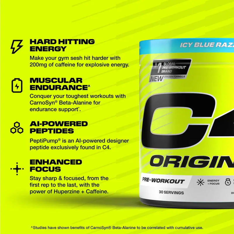 Imported C4 Original Pre-Workout India | Authentic Cellucor C4