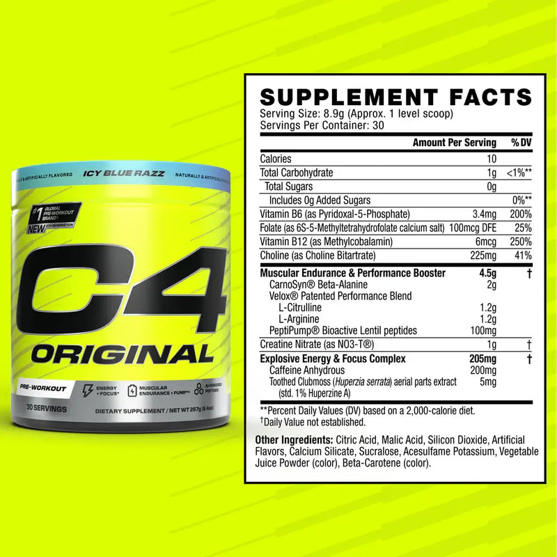 Imported C4 Original Pre-Workout India | Authentic Cellucor C4