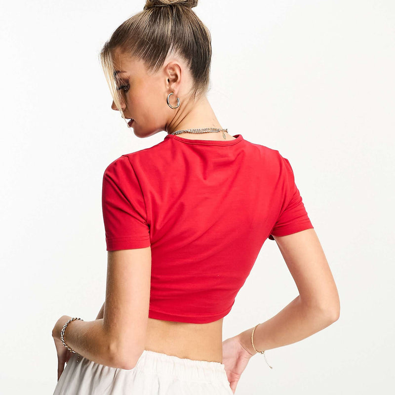 Red Deadbeat Girlfriend Baby Tee