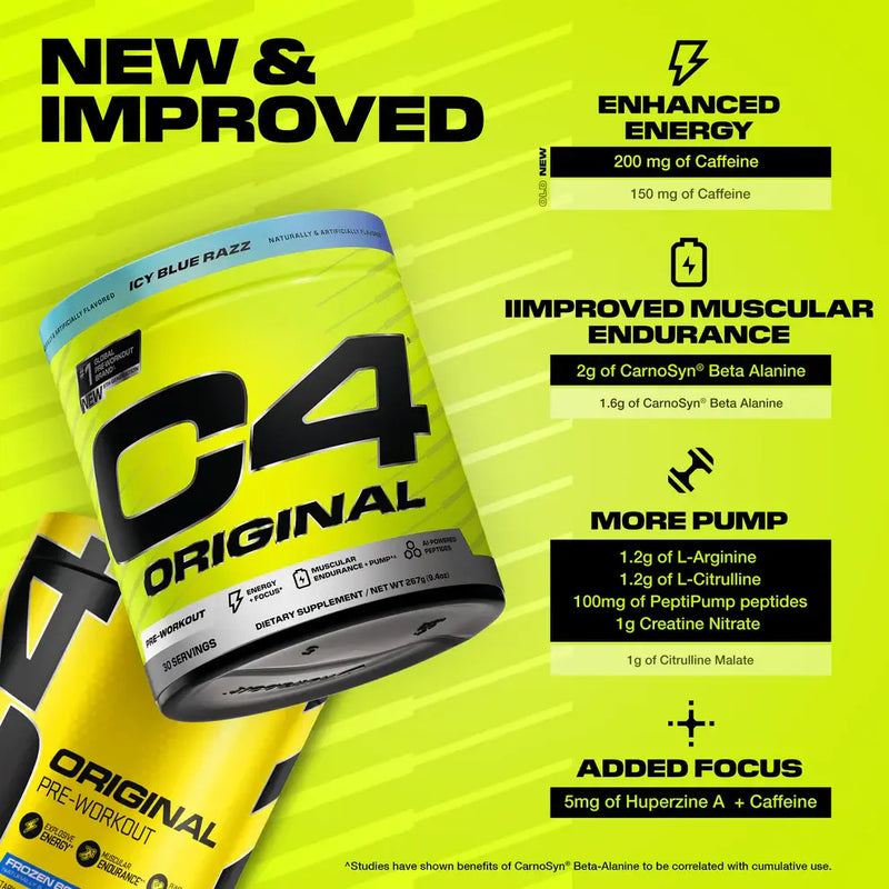 Imported C4 Original Pre-Workout India | Authentic Cellucor C4