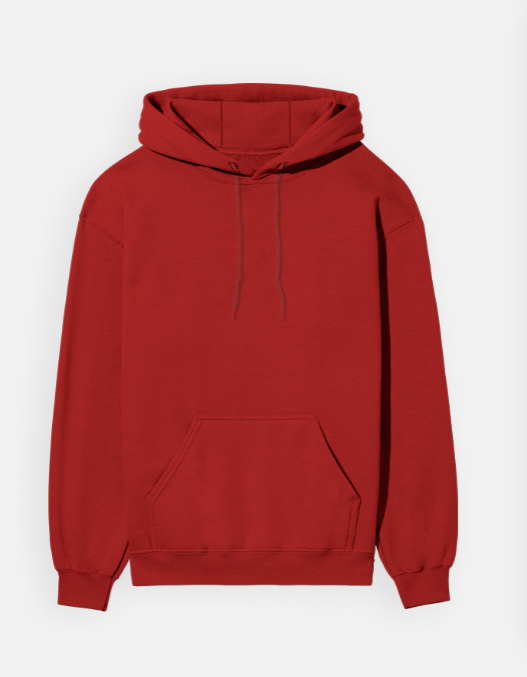 Custom Back Print Hoodie | Red, Black, White, Navy, Maroon