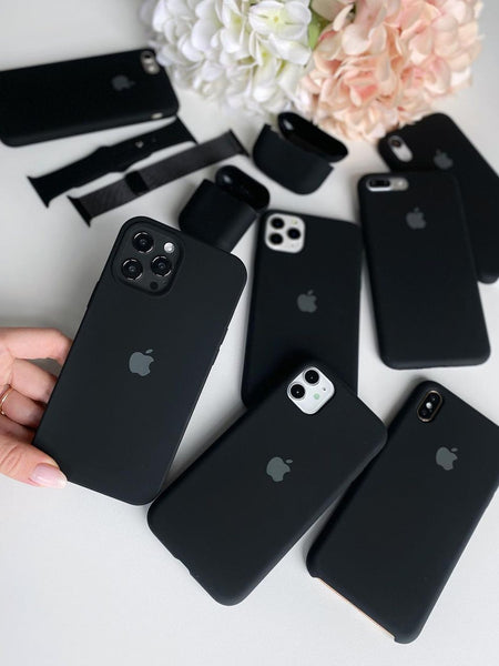 Black iPhone Silicone Case – Premium Liquid Silicone | iPhone 14 Pro Max