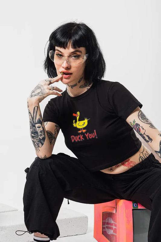 Duck You Graphic Baby Tee