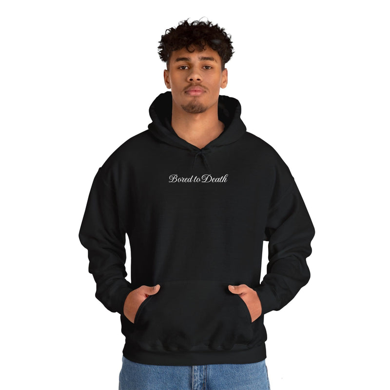 Bored to Death Oversized Hoodie – Black Grunge Streetwear
