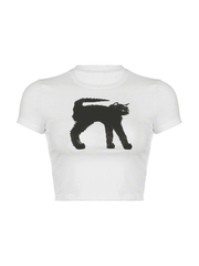 White Crop Top for Gen Z Girls