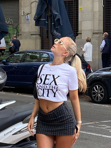 Trendy Sex and the City Crop Top