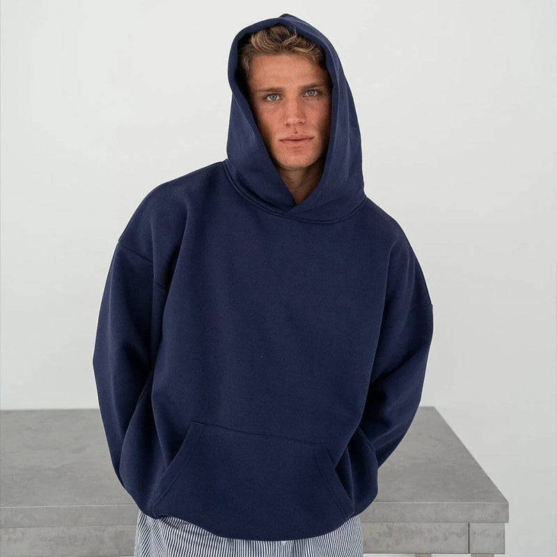 Men’s Oversized Navy Blue Hoodie 