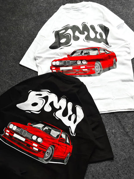 BMW Oversized Red Car Tee