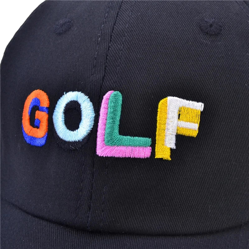 Black GOLF Hat – Embroidered Dad Cap | Zyra Drip