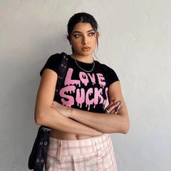 Love Sucks Black Baby Tee