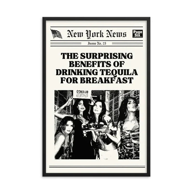 Tequila for Breakfast Poster | Wall Art