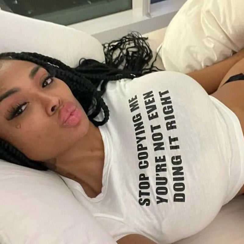 Stop Copying Me Baby Tee