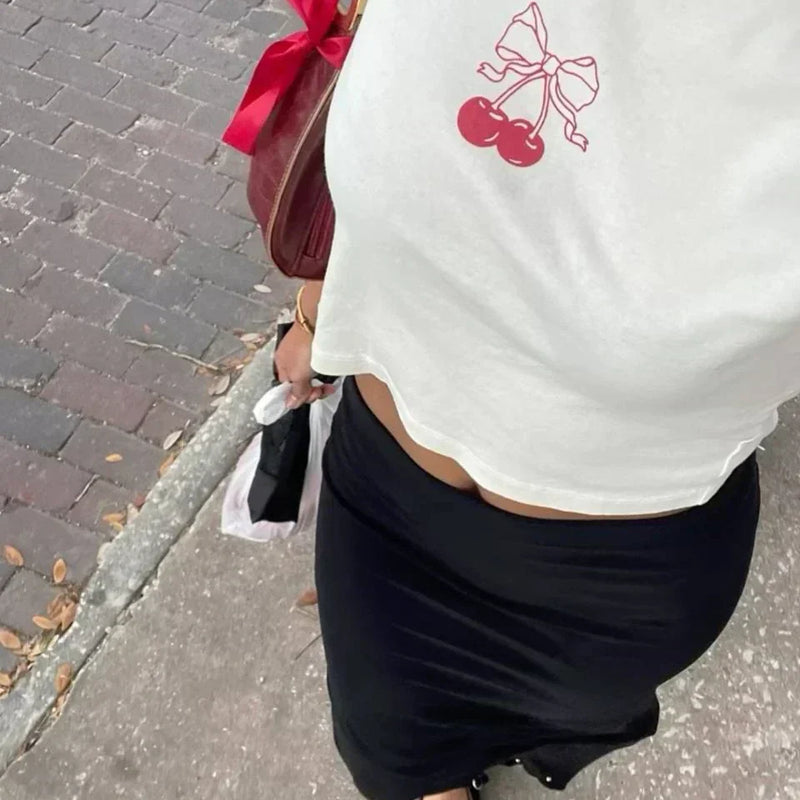 White Aesthetic Crop Top