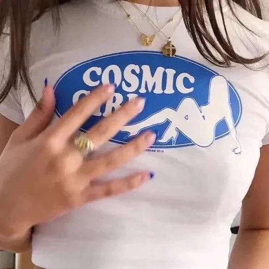 Cosmic Girl Aesthetic Baby Tee