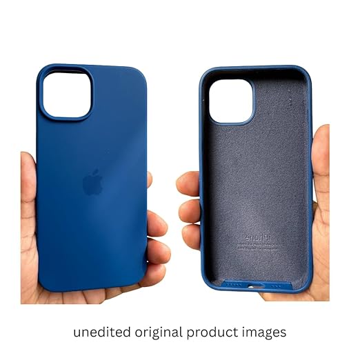 Abyss Blue iPhone Silicone Cover – Soft Touch, Anti-Slip & Stylish Protection for iPhone 14