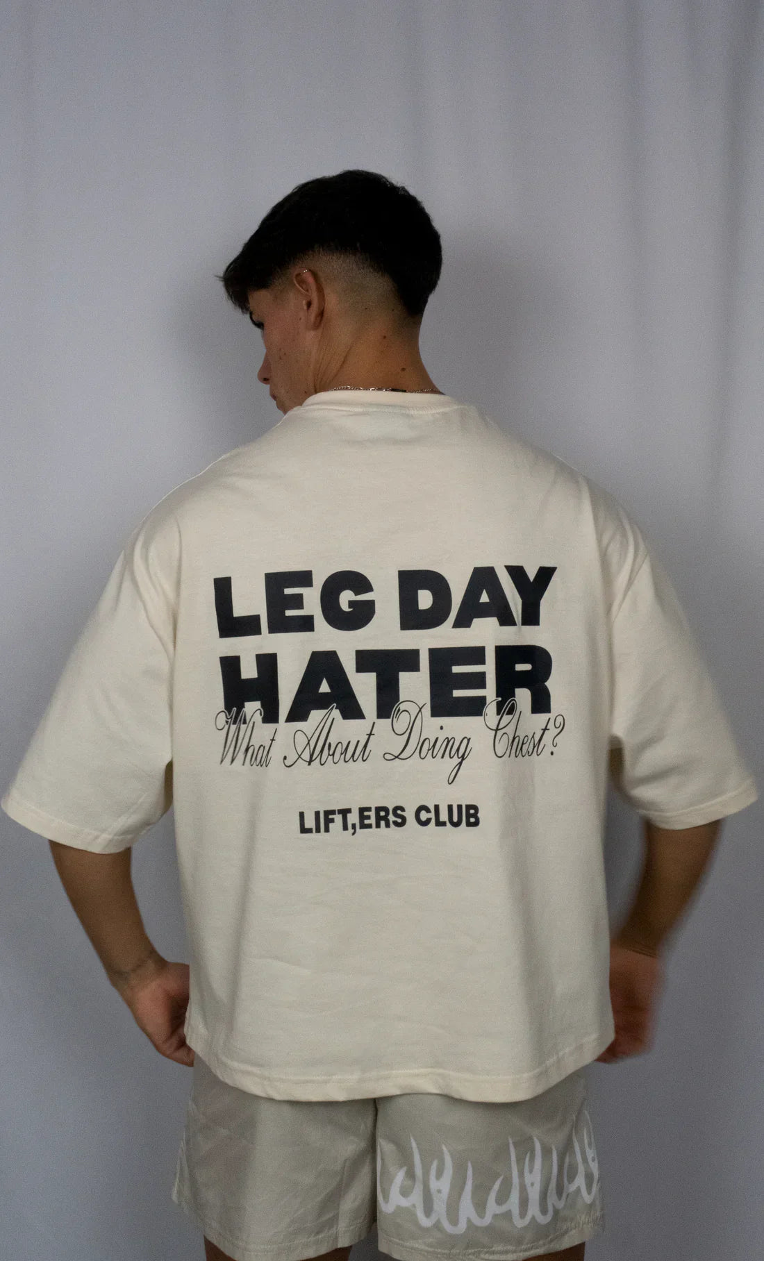 Oversized “Leg Day Hater” Gym T-Shirt for Men & Women