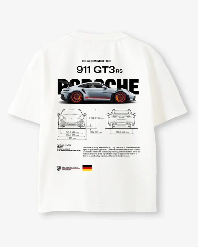 Porsche 911 GT3 RS Car Graphic T-Shirt for Gen Z
