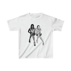 White Baby Tee for Women with Retro Model Graphic – Cropped Streetwear Top | White