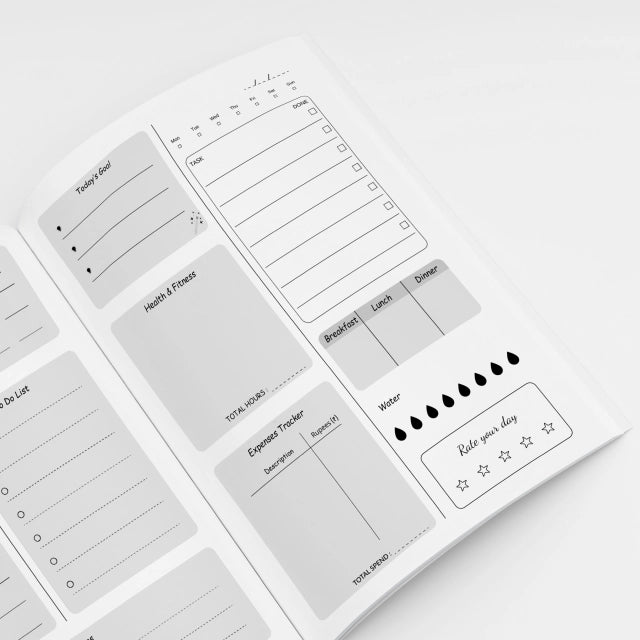 2026 Premium Daily Planner & Notebook | Soft Bound A5 Stationery