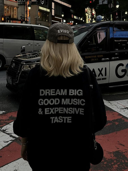 Dream Big Black Uni-sex Hoodie – Streetwear Luxury Style