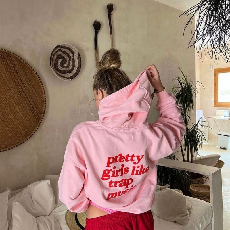 Pretty Girls Like Trap Music Hoodie | 300 GSM Regular Fit / 400 GSM Oversized Drop Shoulder