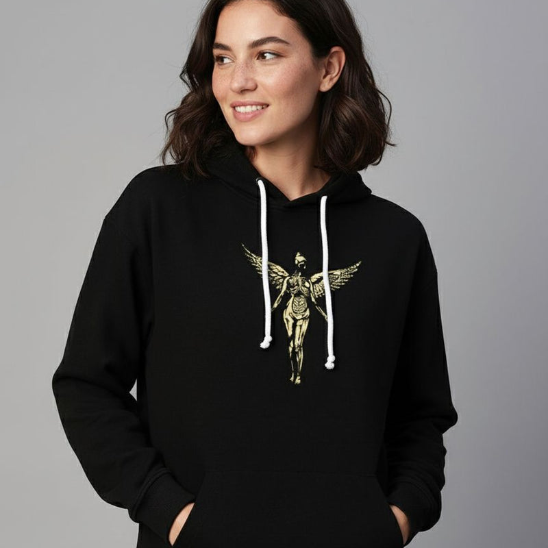 Nirvana Oversized Hoodie for Women | Premium Cotton Drop Shoulder Hoodie | Zyra Drip