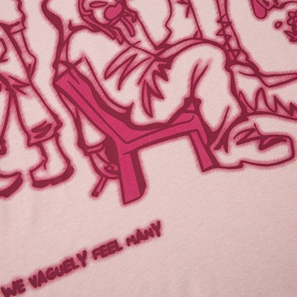 Pink Street Art Oversized T-Shirt for Men & Women