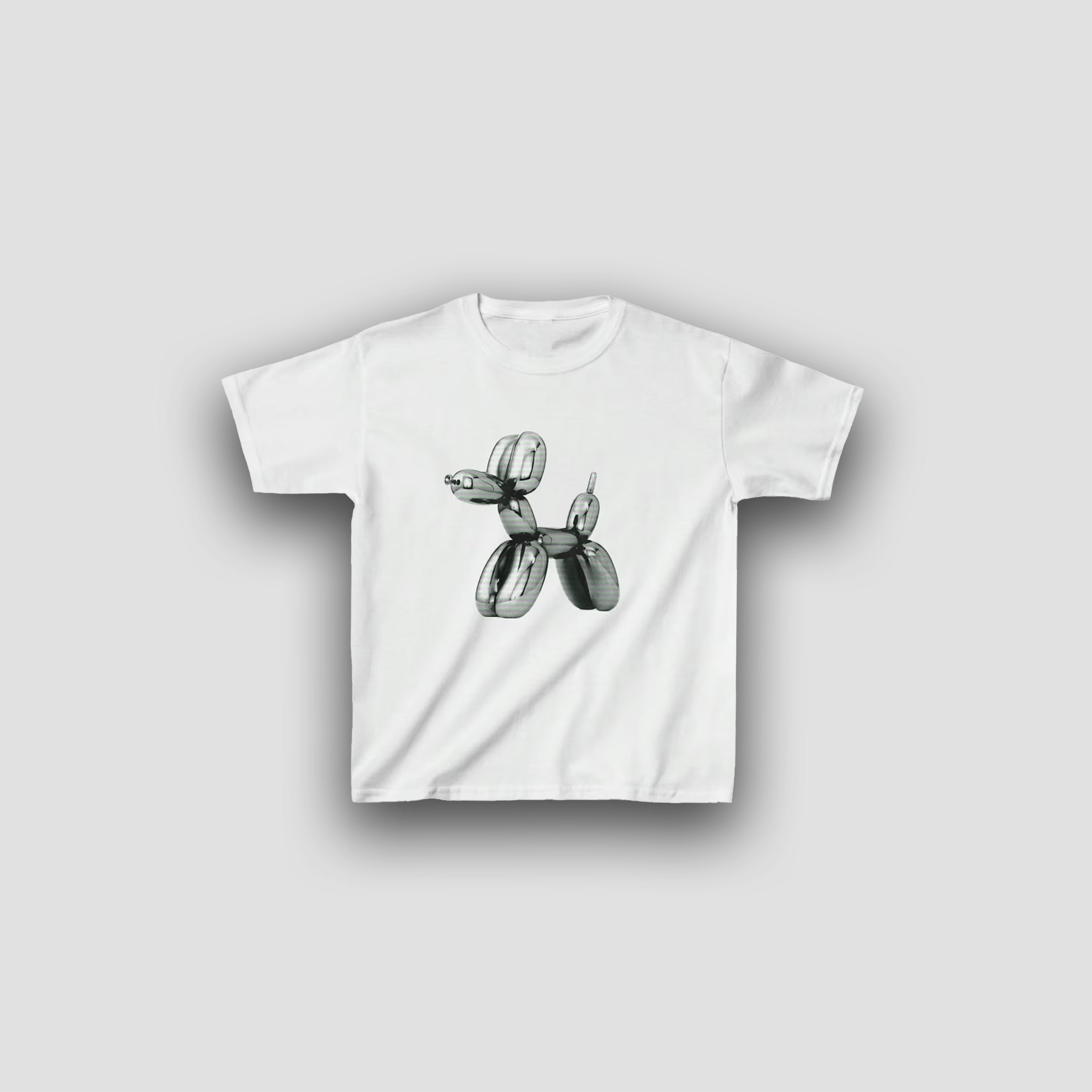 White Balloon Dog Baby Tee