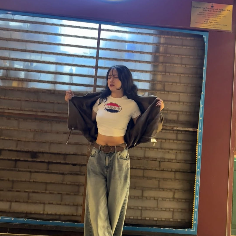 Sexsi Baby Tee for Women – Bold Graphic Crop Top Y2K Aesthetic